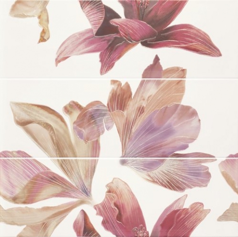 Ape Ceramica Bloom Decor set (3) Strawberry Панно Ape Ceramica Bloom Decor set (3) Strawberry Панно