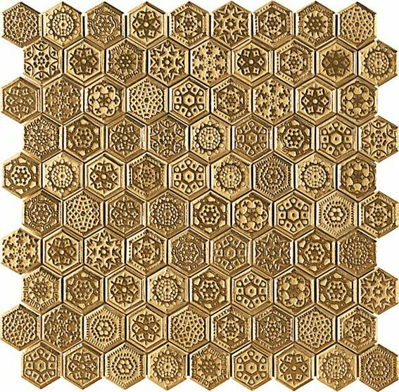 Ape Ceramica Mosaics Adelaide Gold Декор Ape Ceramica Mosaics Adelaide Gold Декор